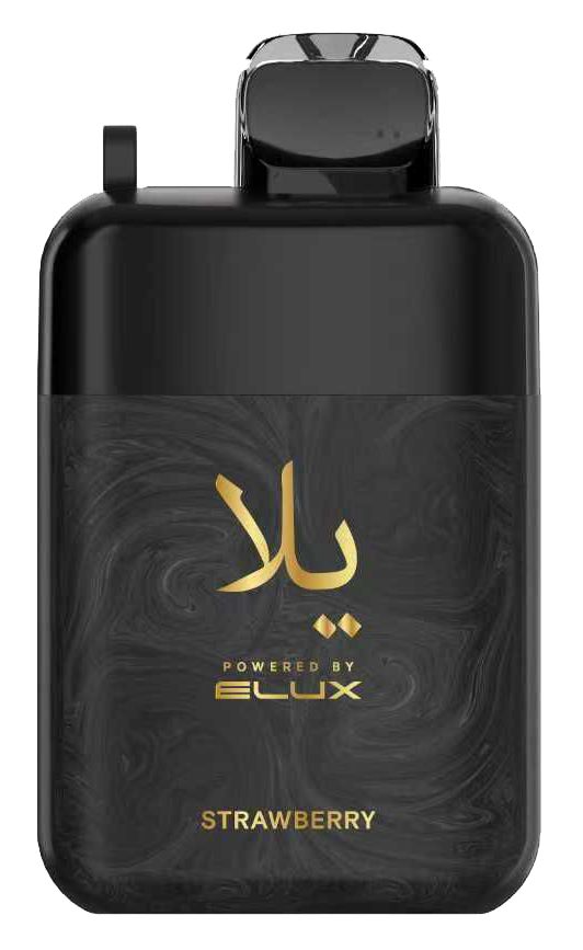 Yalla Astra Strawberry disposable vape powered by Elux